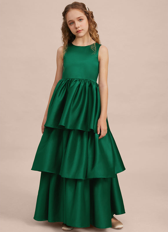 Robe De Princesse Satin Vert Émeraude - gallery 3