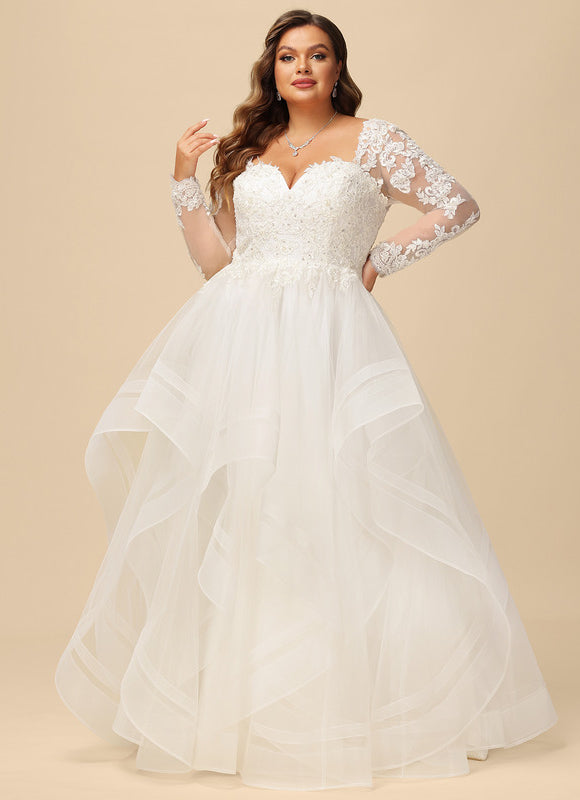 Robe De Princesse Éthérée Perlée - gallery 7