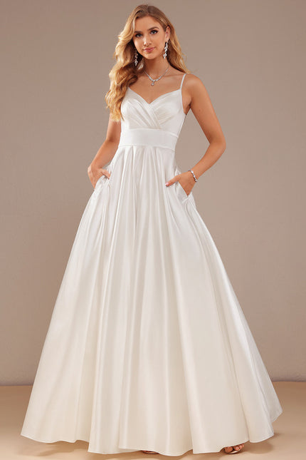 Robe De Princesse Satinée Simple - gallery 1