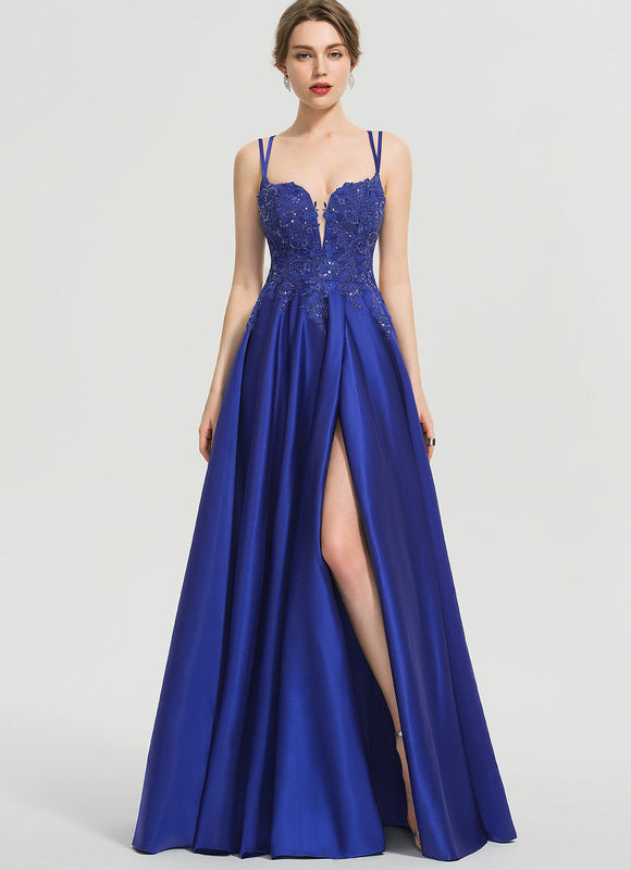 Robe De Princesse Bleue Scintillante - gallery 1
