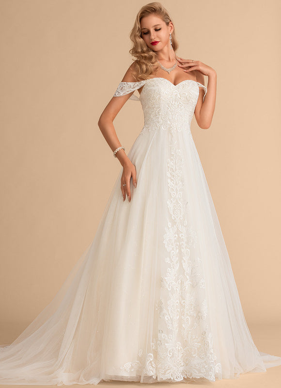 Robe De Princesse Éblouissante Ivoire - gallery 4