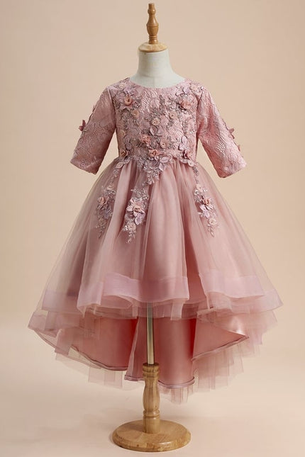 Robe De Princesse Fleurie Rose - gallery 2