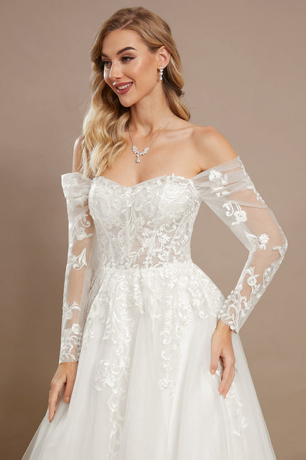 Robe De Princesse En Tulle Ornée - gallery 3