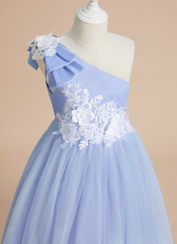 Robe De Princesse Asymétrique Lilas - gallery 4