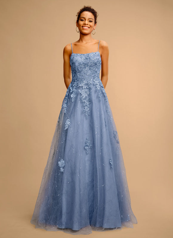 Robe De Princesse Satinée Céleste