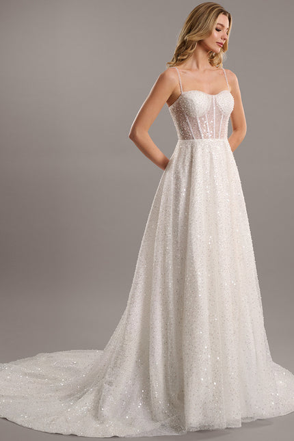 Robe De Mariee Princesse Bustier Strass - gallery 2