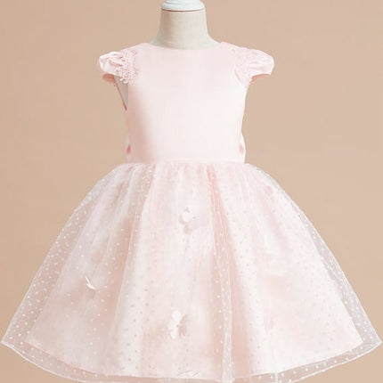 Robe De Princesse Tulle Pêche Volants