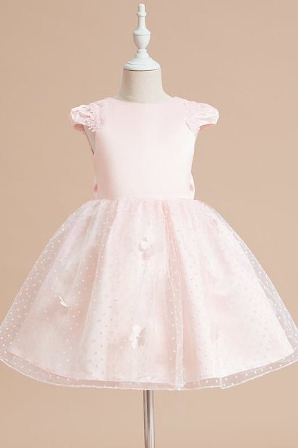 Robe De Princesse Tulle Pêche Volants