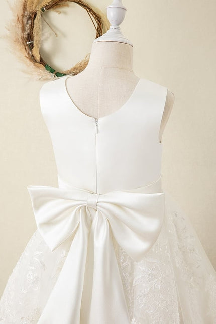 Robe De Princesse Satin Blanche - gallery 3