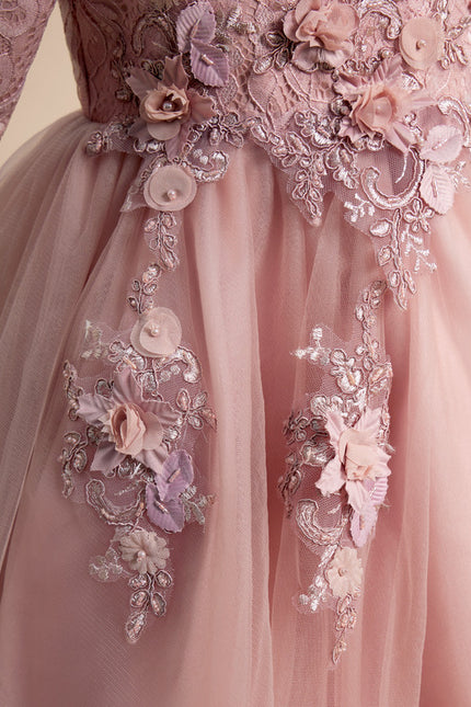Robe De Princesse Fleurie Rose - gallery 6