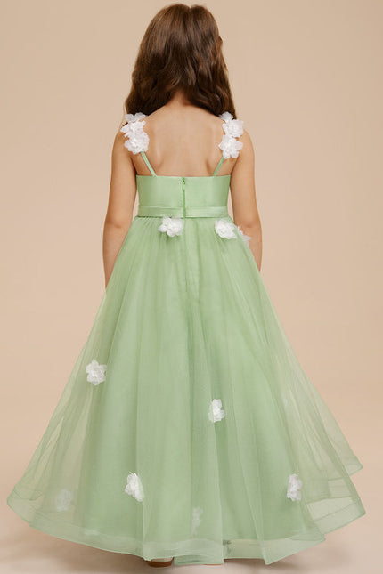 Robe De Princesse Verte Délicate - gallery 5