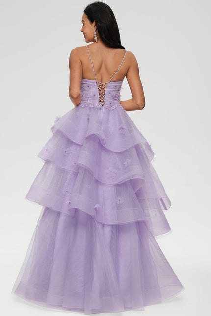 Robe De Princesse Tulle Lilas - gallery 4