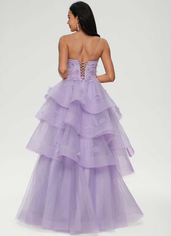 Robe De Princesse Tulle Lilas - gallery 4