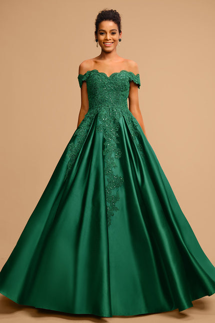 Robe De Princesse Émeraude Ornée