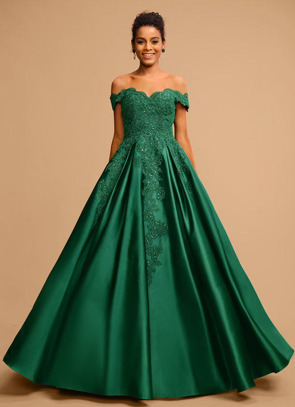 Robe De Princesse Émeraude Ornée