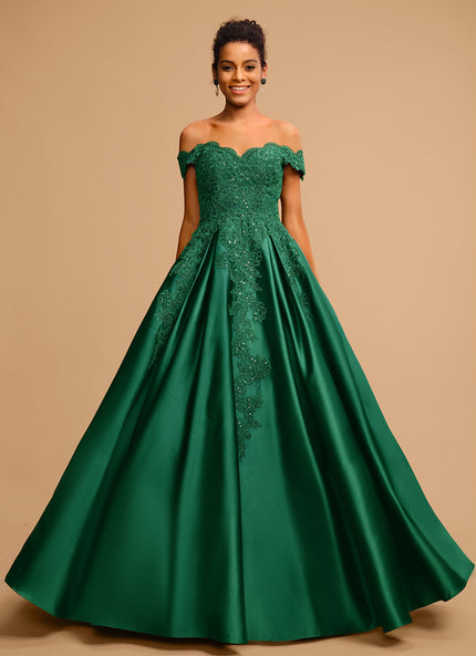 Robe De Princesse Émeraude Ornée
