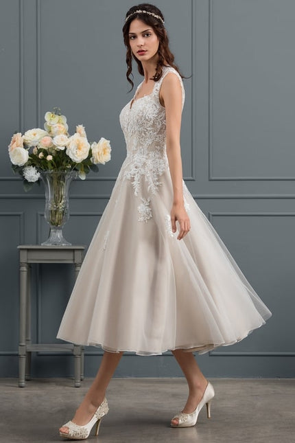 Robe De Princesse De Mariée Vintage Tulle - gallery 4
