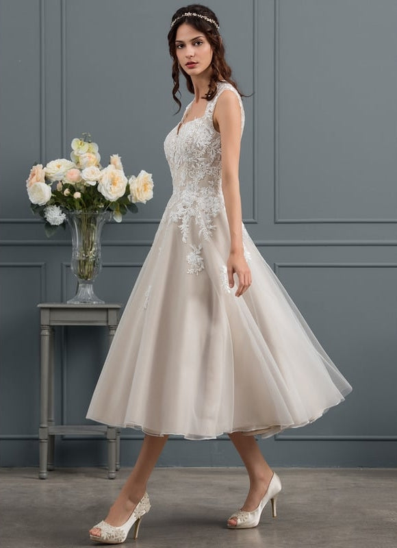 Robe De Princesse De Mariée Vintage Tulle - gallery 4