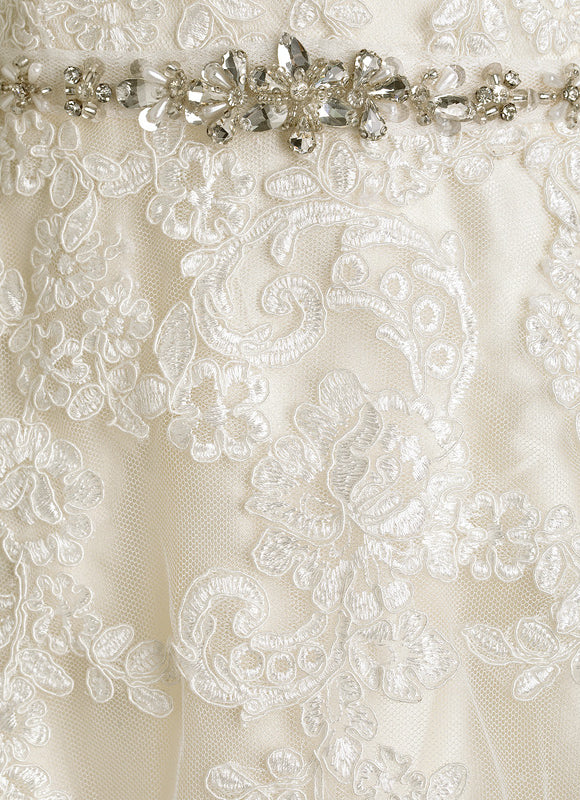 Robe De Princesse Élégante Dentelle - gallery 1