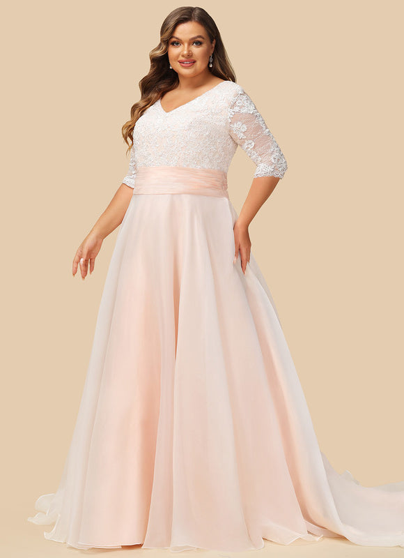 Robe De Princesse Nuptiale En Organza - gallery 7