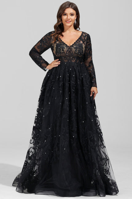 Robe De Princesse Noir Scintillant - gallery 5