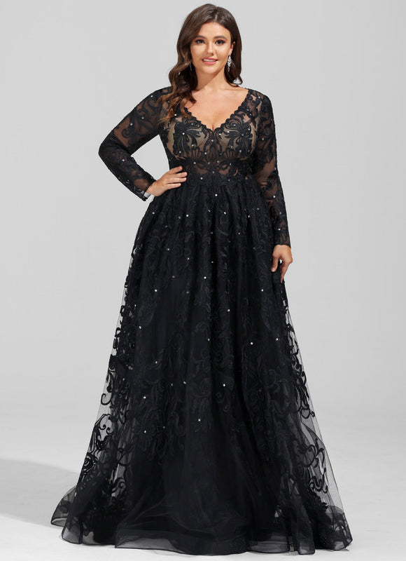 Robe De Princesse Noir Scintillant - gallery 5