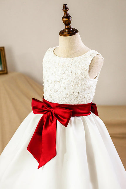 Robe De Princesse Satinée Bicolore - gallery 5
