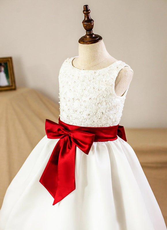 Robe De Princesse Satinée Bicolore - gallery 5