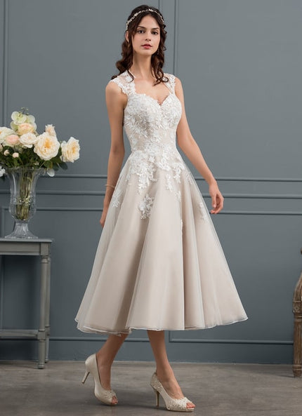 Robe De Princesse De Mariée Vintage Tulle