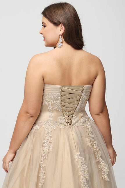 Robe De Princesse Tulle Beige - gallery 6
