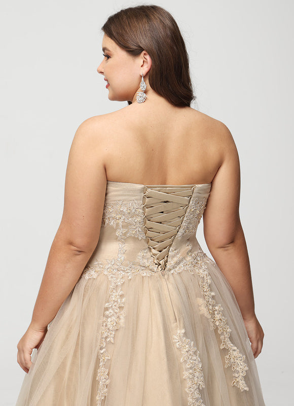 Robe De Princesse Tulle Beige - gallery 6