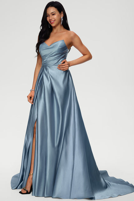 Robe De Princesse Satin Fluide - gallery 2