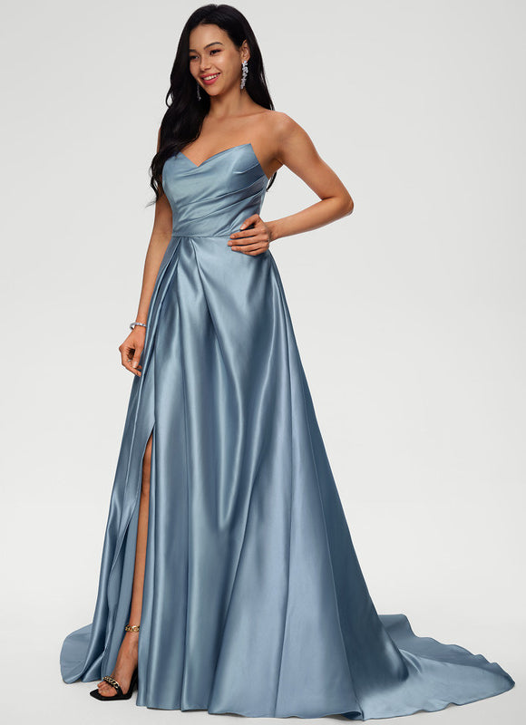 Robe De Princesse Satin Fluide - gallery 2