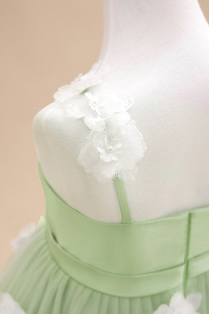 Robe De Princesse Verte Délicate - gallery 7