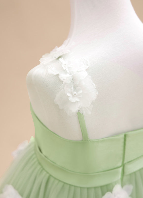 Robe De Princesse Verte Délicate - gallery 7