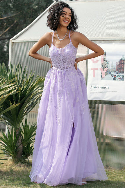 Robe De Princesse Violette Délicate - gallery 2