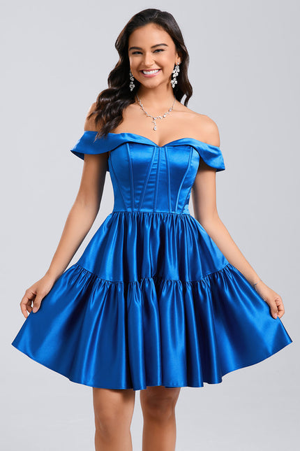 Robe De Princesse Satin Flamboyant - gallery 1