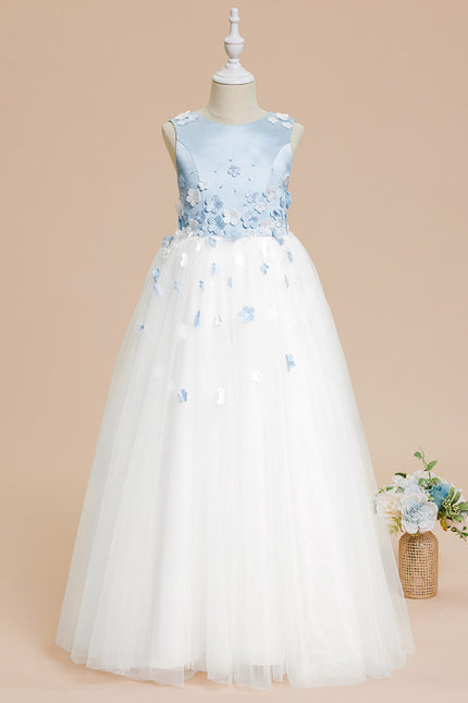Robe De Princesse Florale Céleste