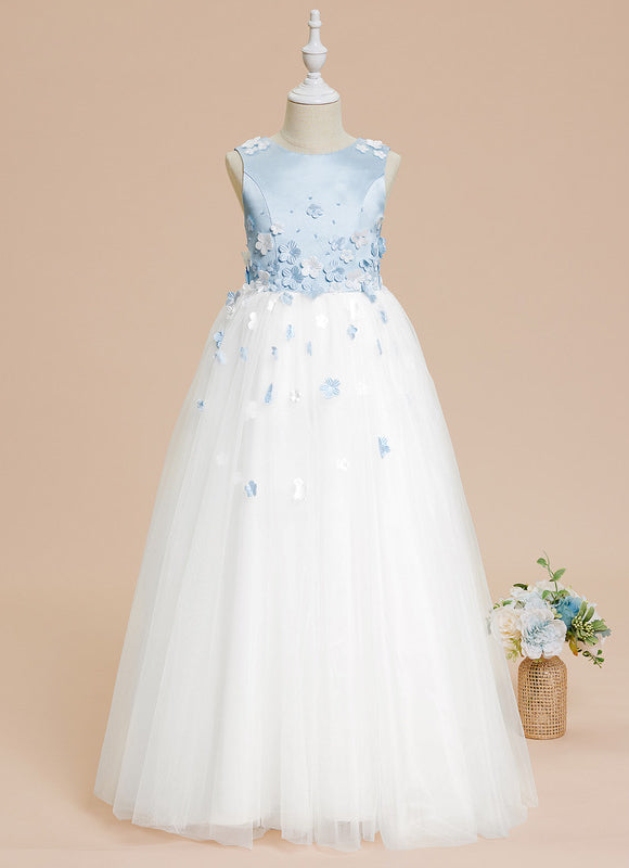 Robe De Princesse Florale Céleste