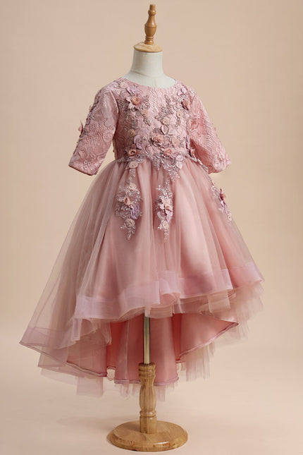Robe De Princesse Fleurie Rose