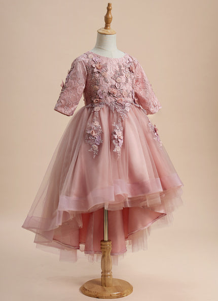 Robe De Princesse Fleurie Rose
