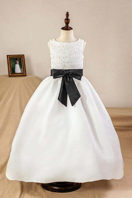 Robe De Princesse Satinée Bicolore - gallery 8