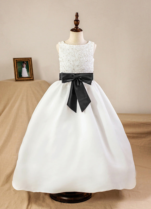 Robe De Princesse Satinée Bicolore - gallery 8