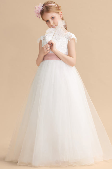 Robe De Princesse Princesse Dentelle Blanche - gallery 7