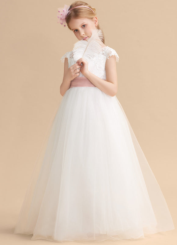 Robe De Princesse Princesse Dentelle Blanche - gallery 7