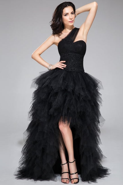 Robe De Princesse Asymétrique À Volants