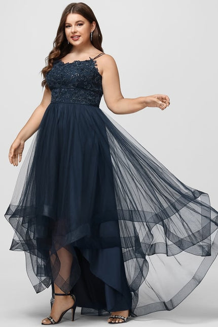 Robe De Princesse Asymétrique Marine - gallery 5