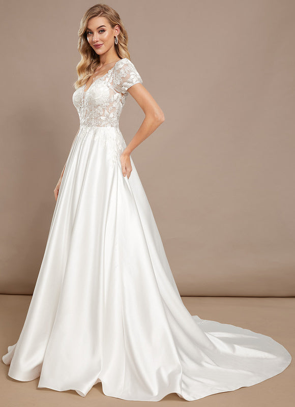 Robe De Princesse Élégance Vaporeuse - gallery 1