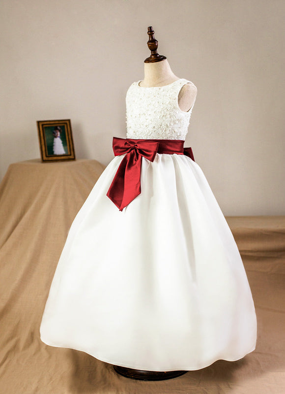 Robe De Princesse Satinée Bicolore - gallery 4