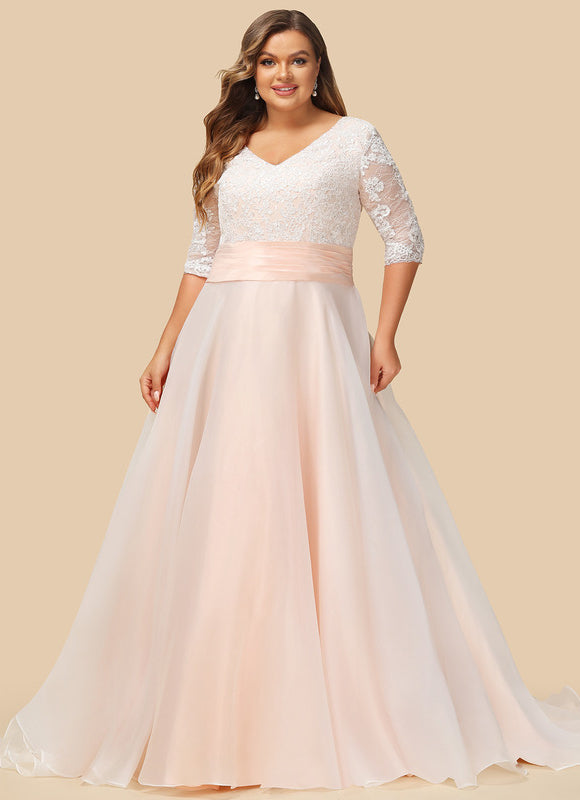 Robe De Princesse Nuptiale En Organza - gallery 8